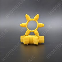 Муфта 19/24 вкладка жовта  (6 пелюстків) De:40 мм