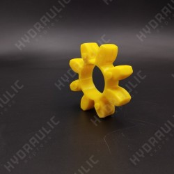 Муфта 28/38 вкладка жовта (8 пелюстків) De: 65 мм