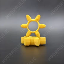 Муфта 19/24 вкладка жовта  (6 пелюстків) De:40 мм