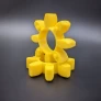 Муфта 38/45 вкладка жовта (8 пелюстків) De: 80мм